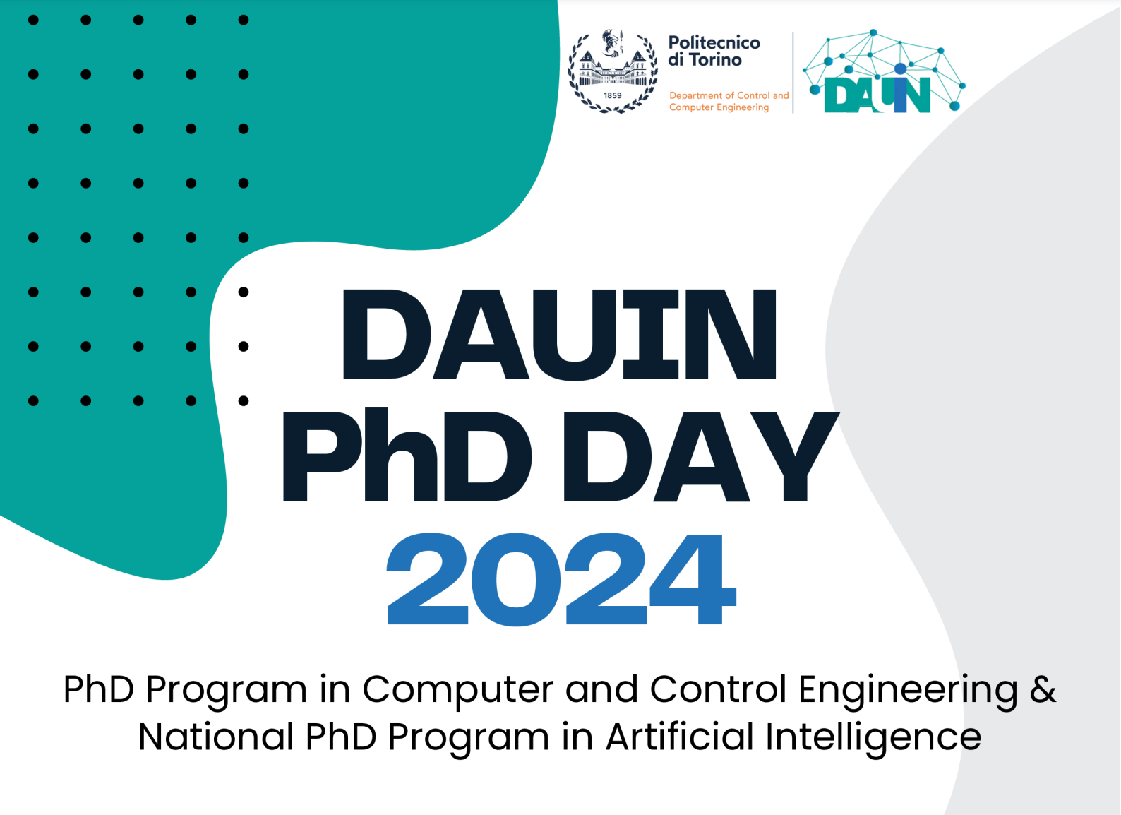 DAUIN PhD Day 2024 flyer