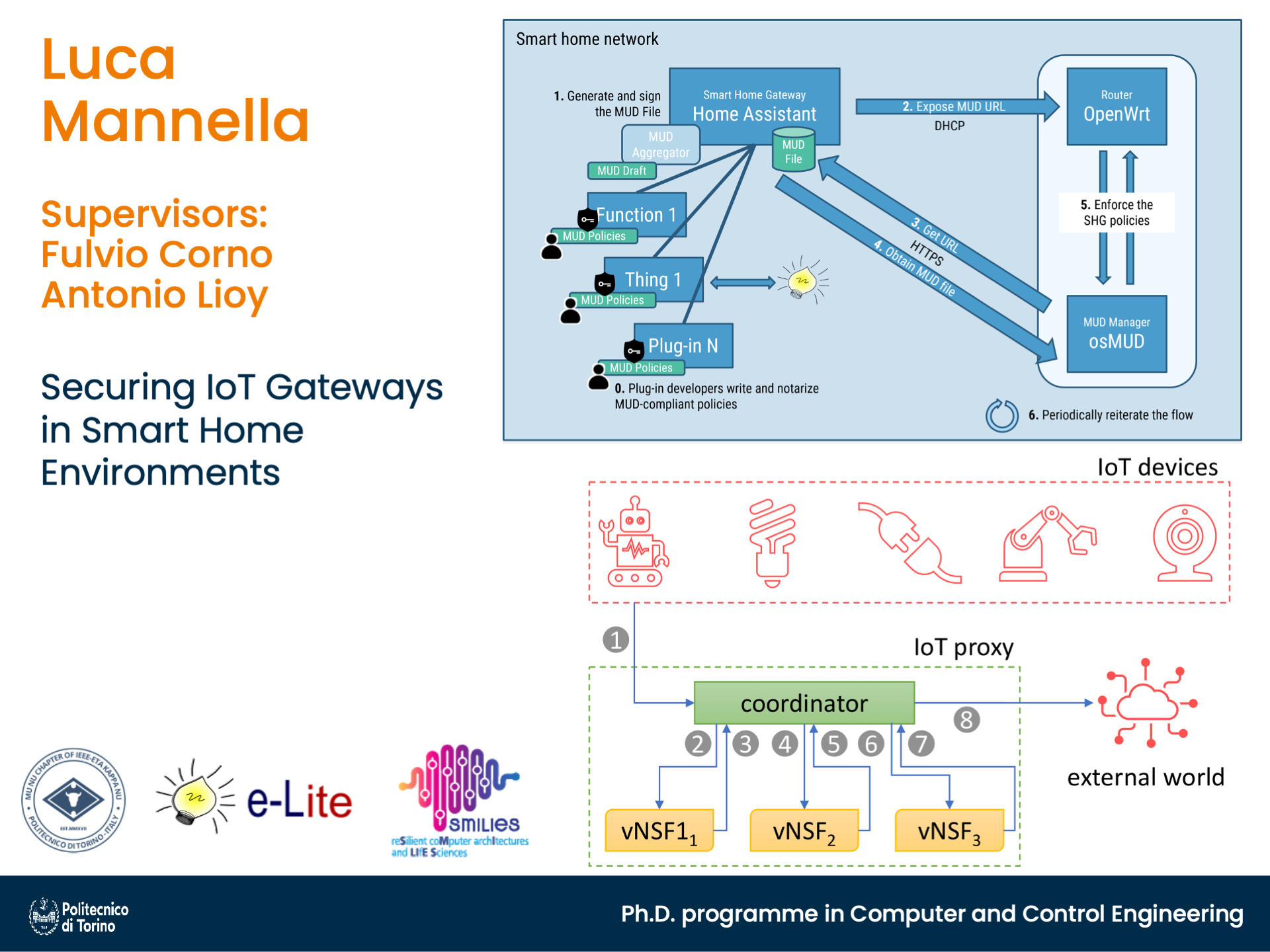 Overview of Luca Mannella's Ph.D. work