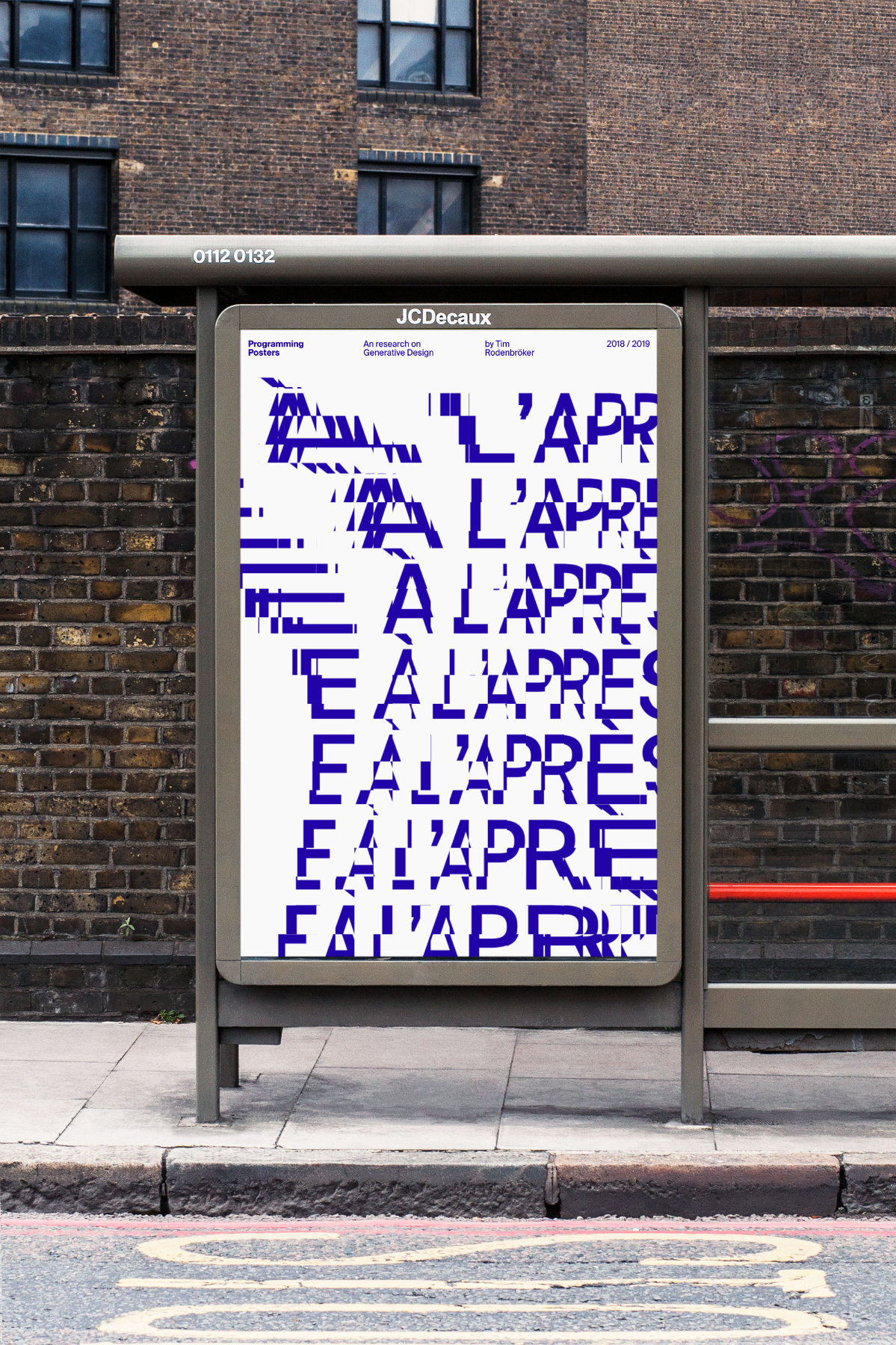 Tim Rodenbröker, one of the interviewed artists, Generative Typography artwork